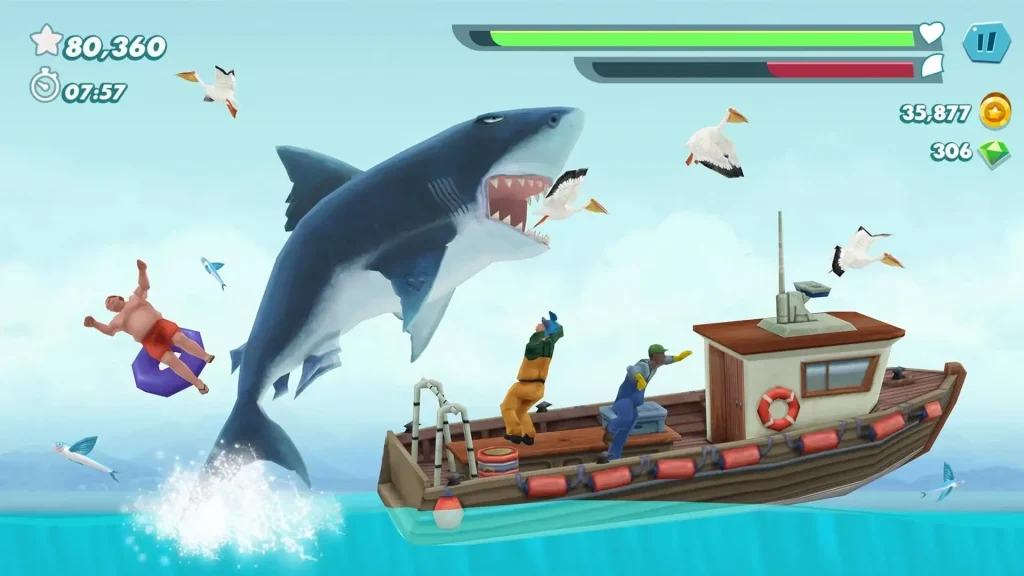 تحميل لعبة القرش الجائع 